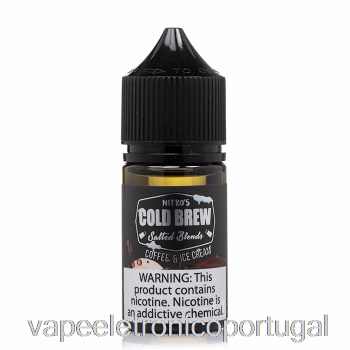 Café E Sorvete Vape Eletrônico - Sais De Fermentação Fria Nitros - 30ml 25mg